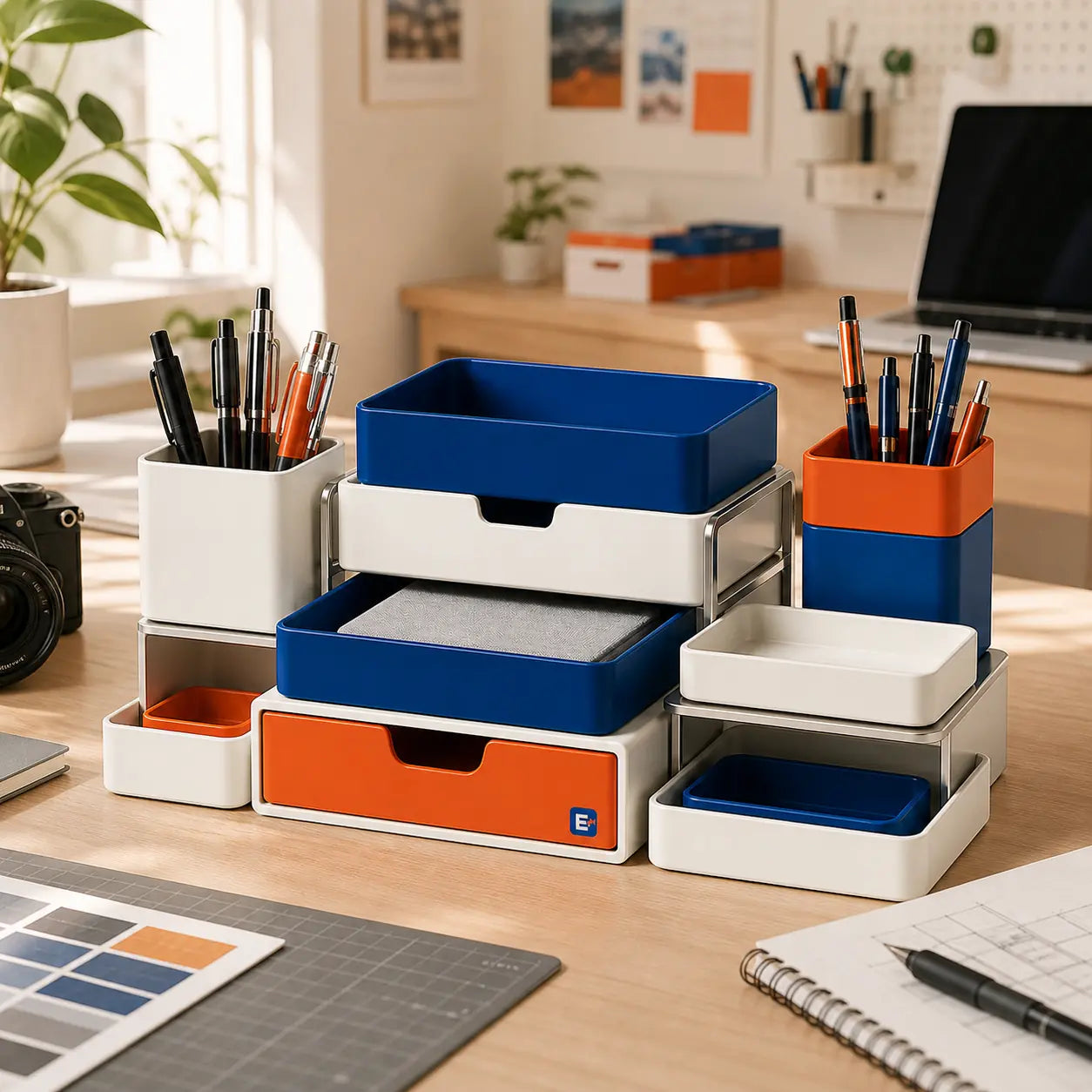 Stackable organizer arranging desktop tools